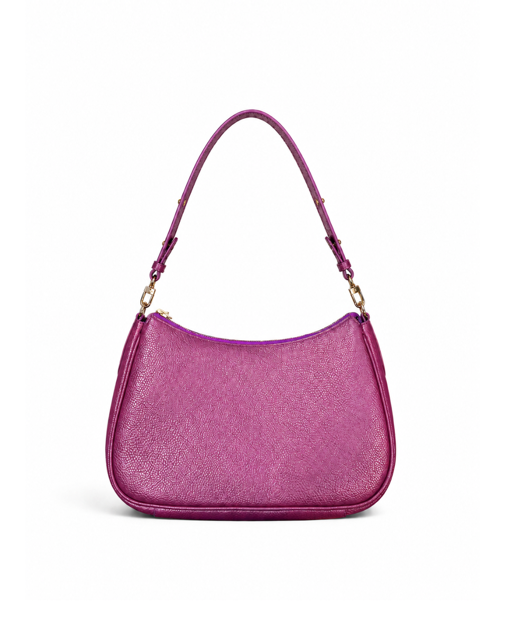 (SHBLSB-PF-PUR) Purple Peony Flower Leather Shoulder Bag