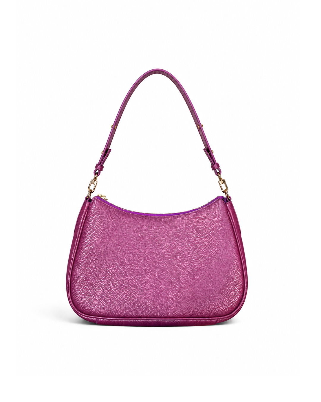 (SHBLSB-PF-PUR) Purple Peony Flower Leather Shoulder Bag