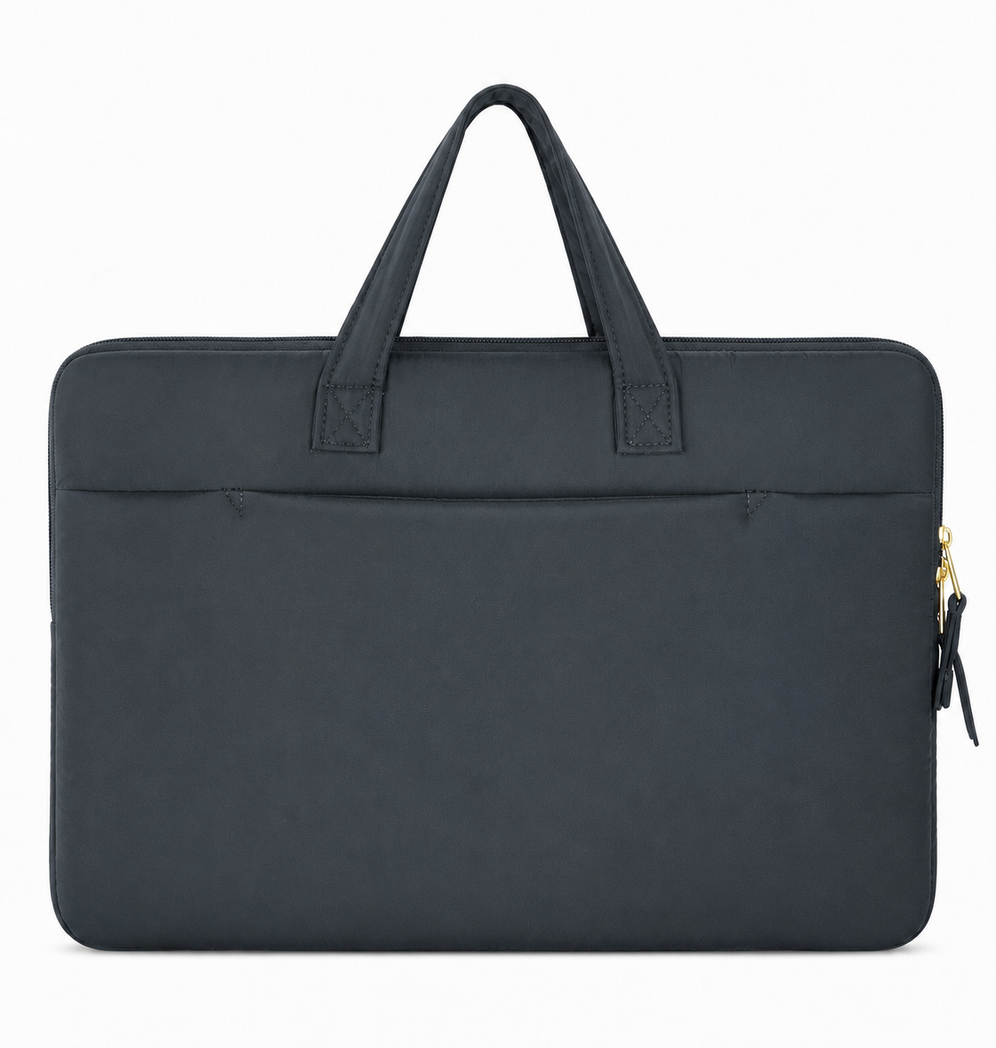 (LTBPELB-GF-BLK) Black Puffer Goldfish Embroidery Laptop Bag