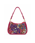 (SHBLSB-ORPURBLU-PNK) Purple Blue Orchid Pink Leather Shoulder Bag