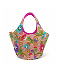 (TTCOTB-PF-PNK) Pink Peony Flower Oval Tote Bag