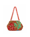 (SHBSRDB-OR-MAR) Maroon Orchid Small Round Doctor Bag