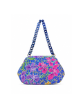(SHBSRDB-OR-BLU) Blue Orchid Small Round Doctor Bag