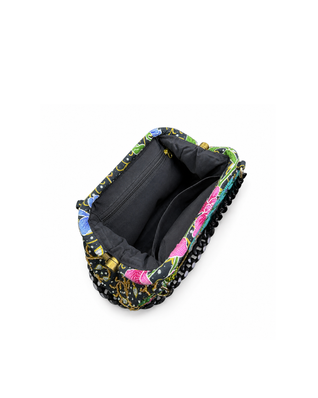 (SHBSRDB-OR-BLK) Black Orchid Small Round Doctor Bag