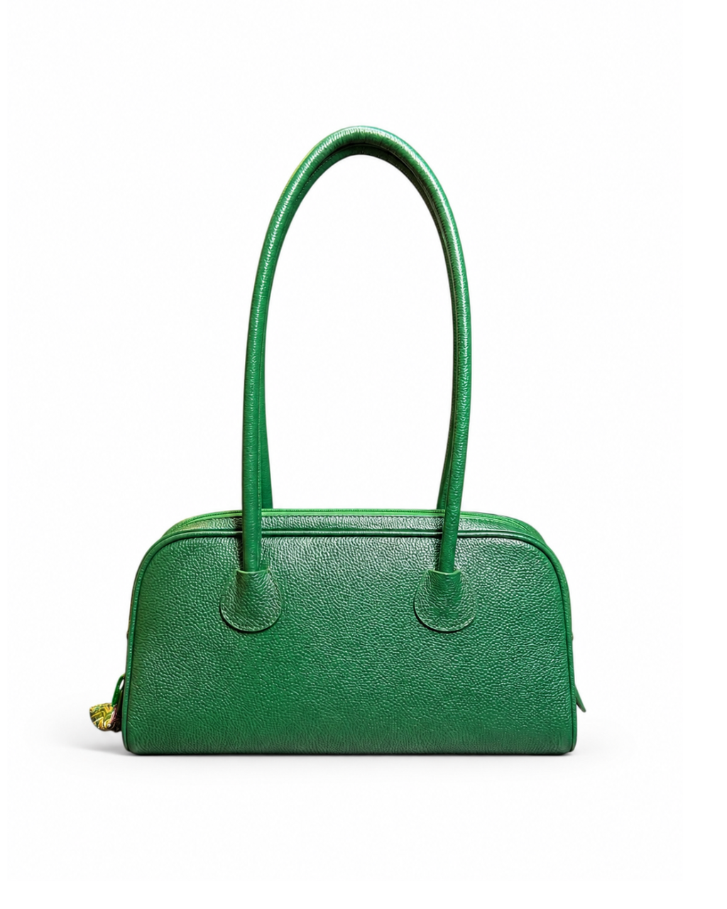 Green Leather Boston Bag