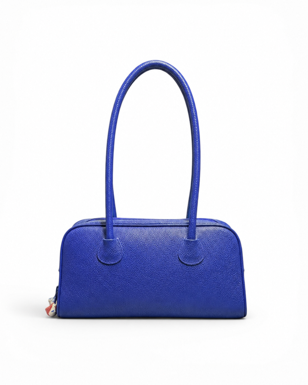 Blue Goldfish Leather Boston Bag