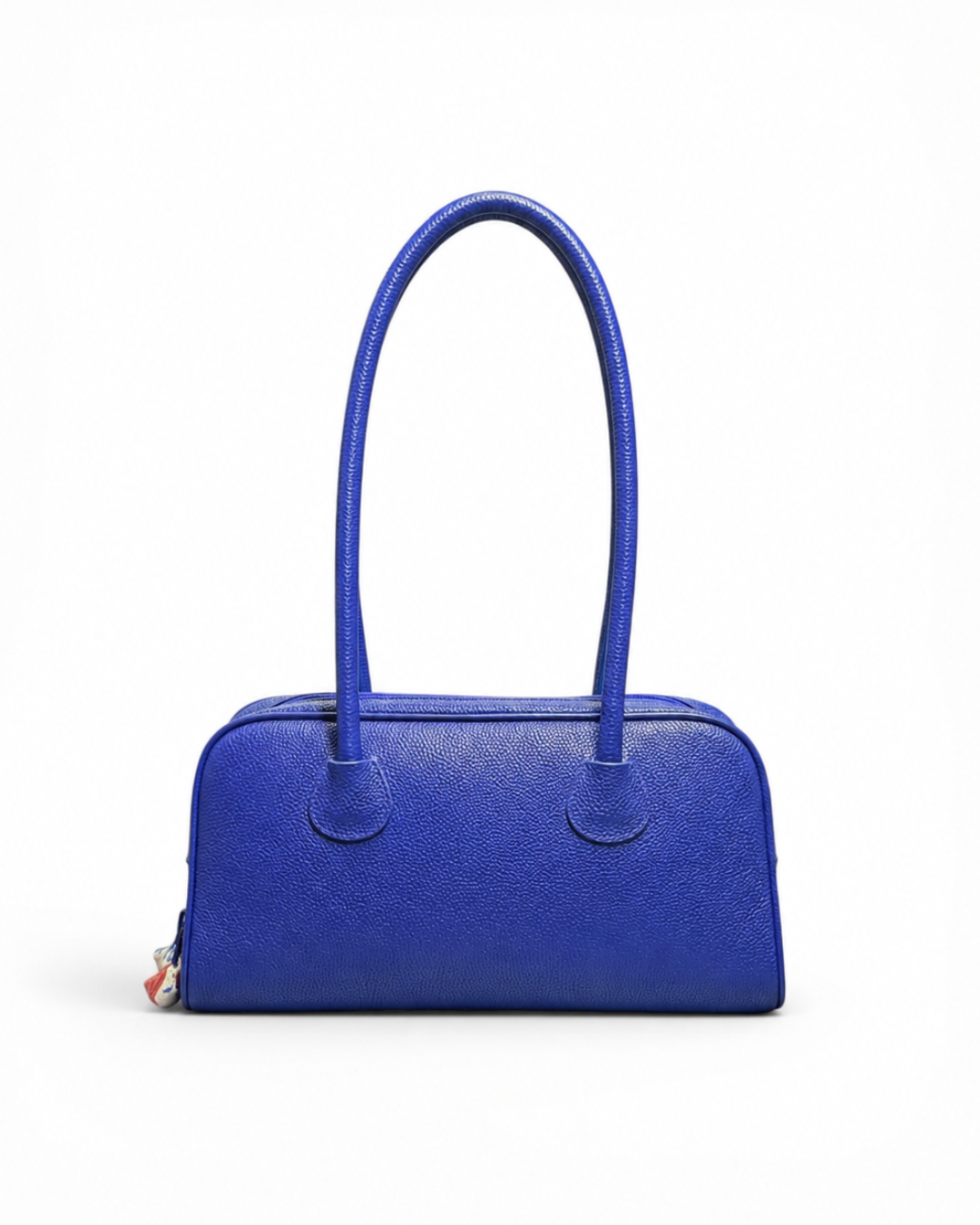 Blue Goldfish Leather Boston Bag