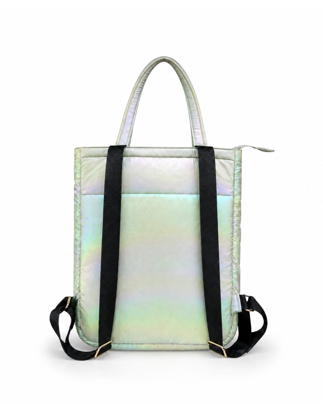 (LTBPELBP-PH-WPE) White Pearl Puffer Phoenix Embroidery Laptop Backpack