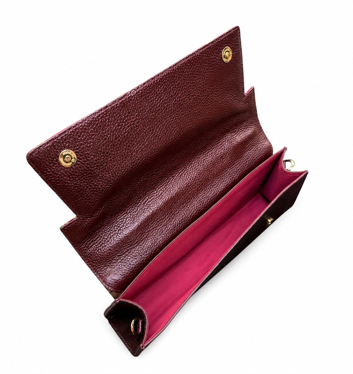 (TTCLTB-ORORGPUR-MAR) Orange Purple Orchid Maroon Leather Trapeze Bag