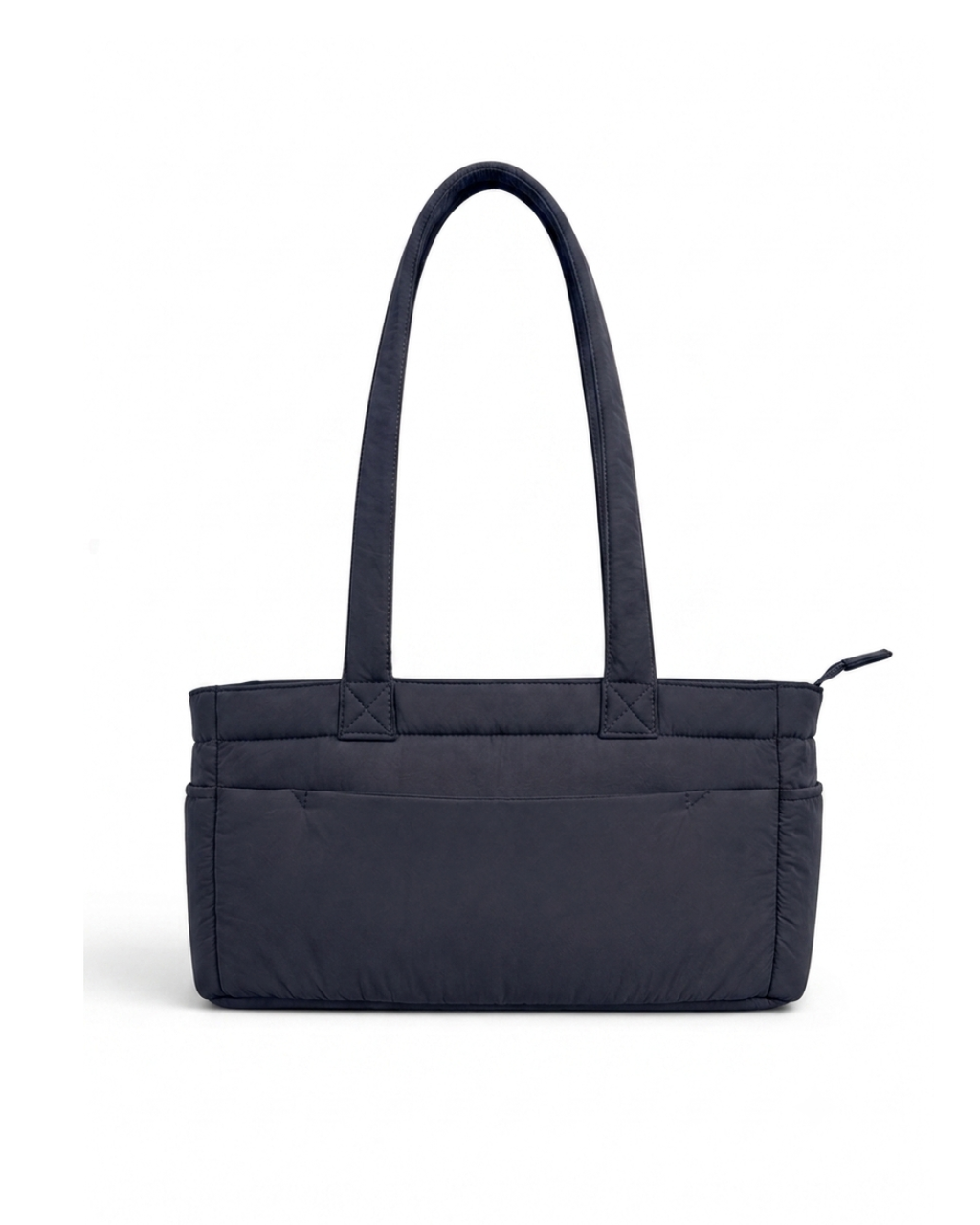 (TTCPEBB-FF-BLU) Blue Puffer Flower Fish Embroidery Boston Bag