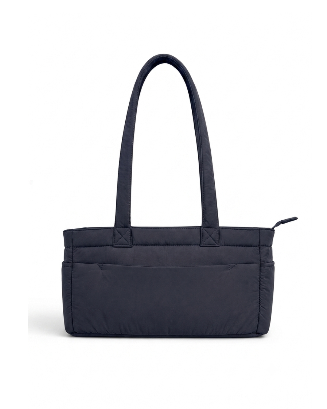 (TTCPEBB-FF-BLU) Blue Puffer Flower Fish Embroidery Boston Bag