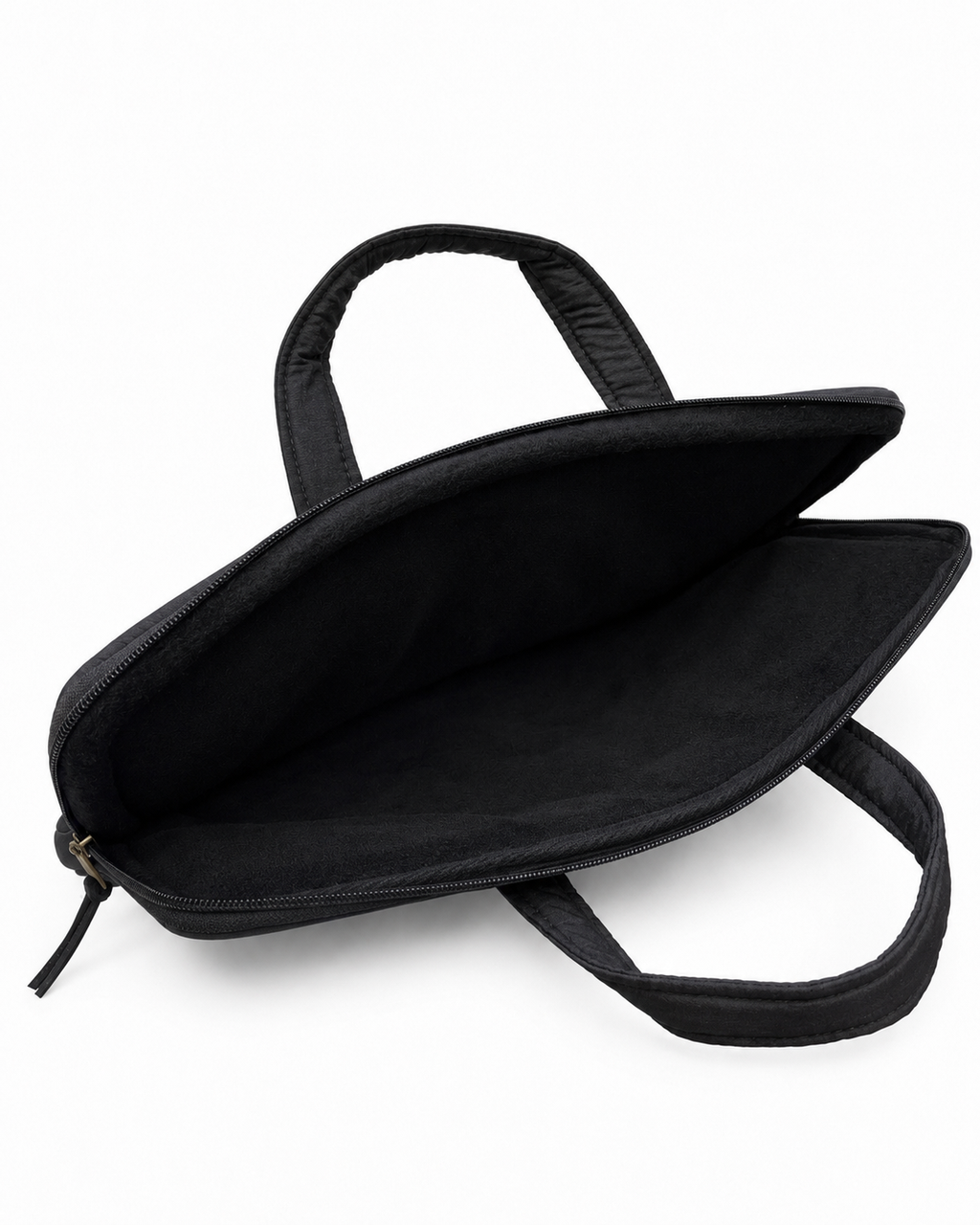 (LTBPELB-GF-BLK) Black Puffer Goldfish Embroidery Laptop Bag