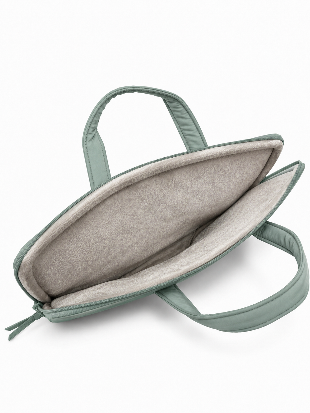 (LTBPELB-PP-GRN) Green Puffer Pineapple Peony Laptop Bag