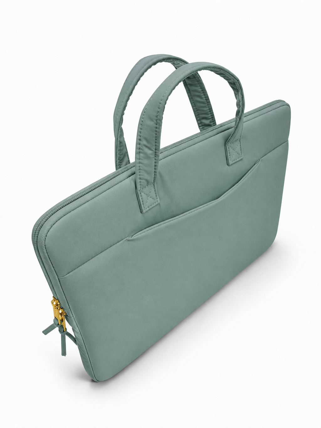 (LTBPELB-PP-GRN) Green Puffer Pineapple Peony Laptop Bag