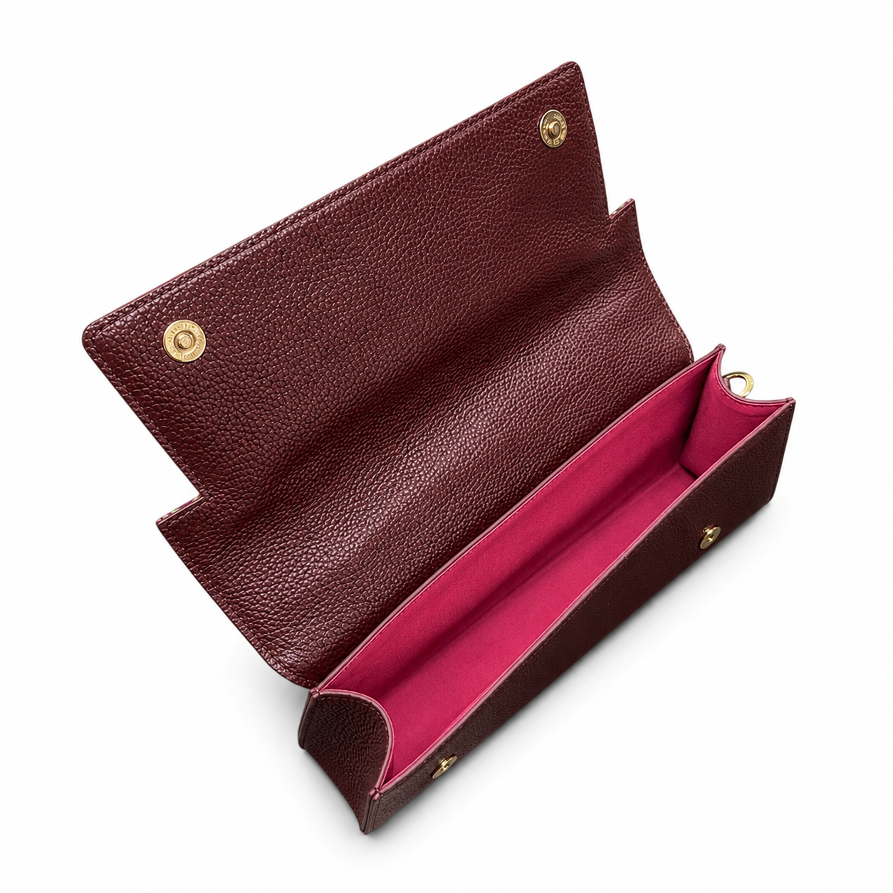 (TTCLTB-ORTURGRN-MARPCH) Turquoise Green Orchid Maroon Peach Leather Trapeze Bag