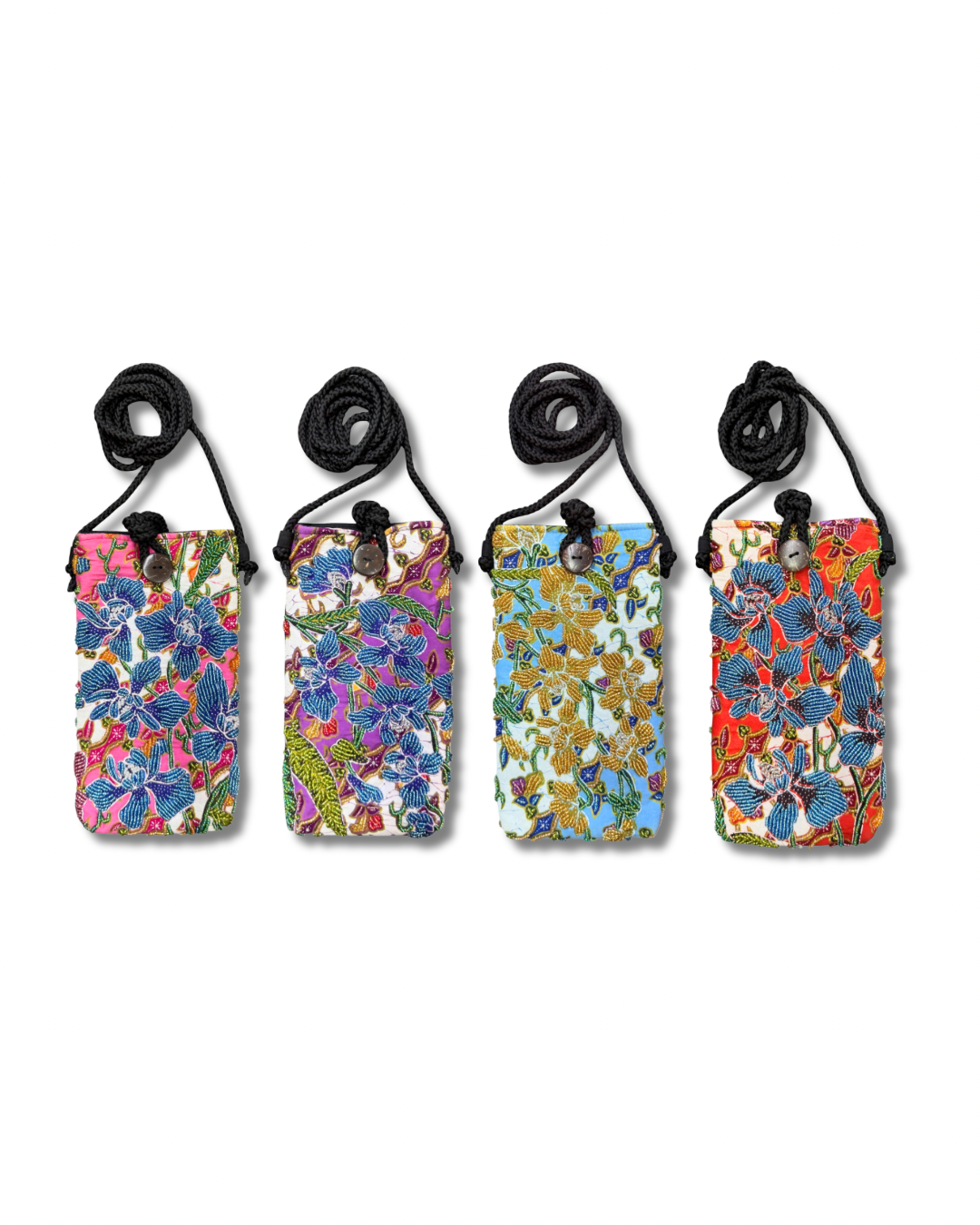 Orchid Striped Handphone Pouch