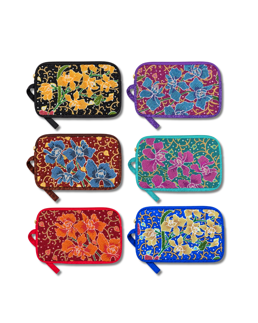 Orchid 2-Layer Wristlet Pouch