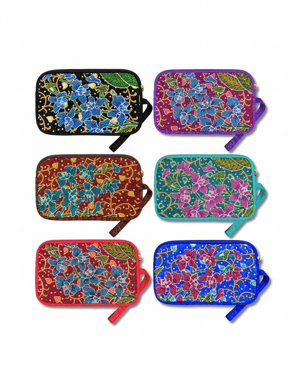 Orchid 2-Layer Wristlet Pouch