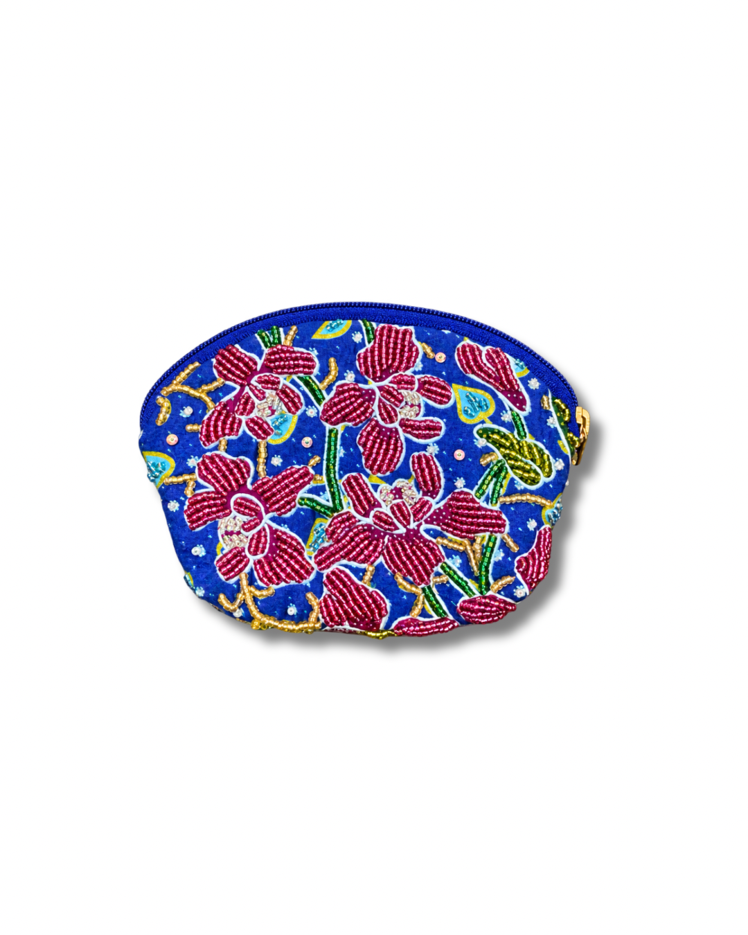 Orchid Fan-Shape Coin Pouch