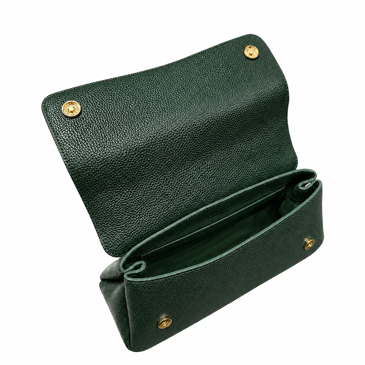 (CBLGB-PFTURORG-GRN) Turquoise Orange Peony Flower Green Leather Gusset Shoulder & Crossbody Bag (Copy)