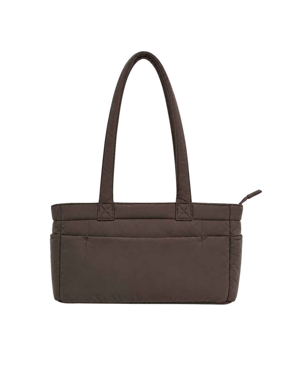 (TTCPEBB-FF-BRN) Brown Puffer Flower Fish Embroidery Boston Bag