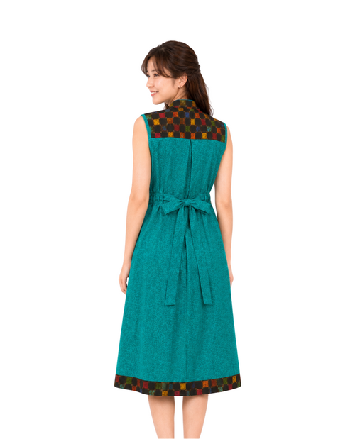 (DCD-OR-TUR) Orchid Turquoise Cheongsam Dress