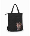 (LTBPELBP-PH-BLK) Black Puffer Phoenix Embroidery Laptop Backpack