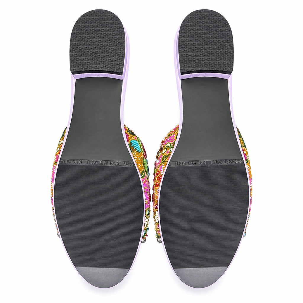 (FPU-PLOPU) Purple Flats - Purple Beaded Flower