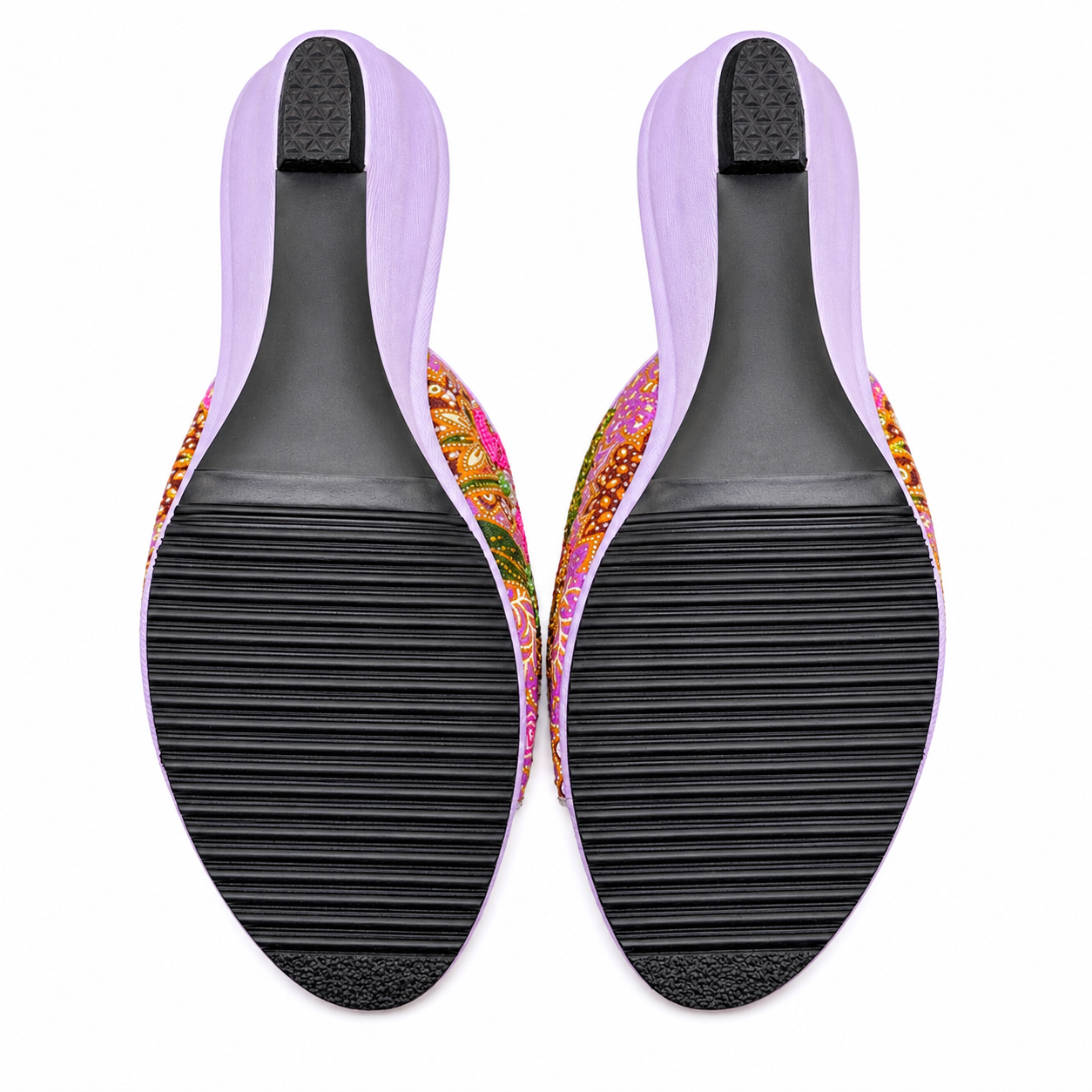 (WPU-FLOPU) Purple Wedges - Purple Beaded Flower