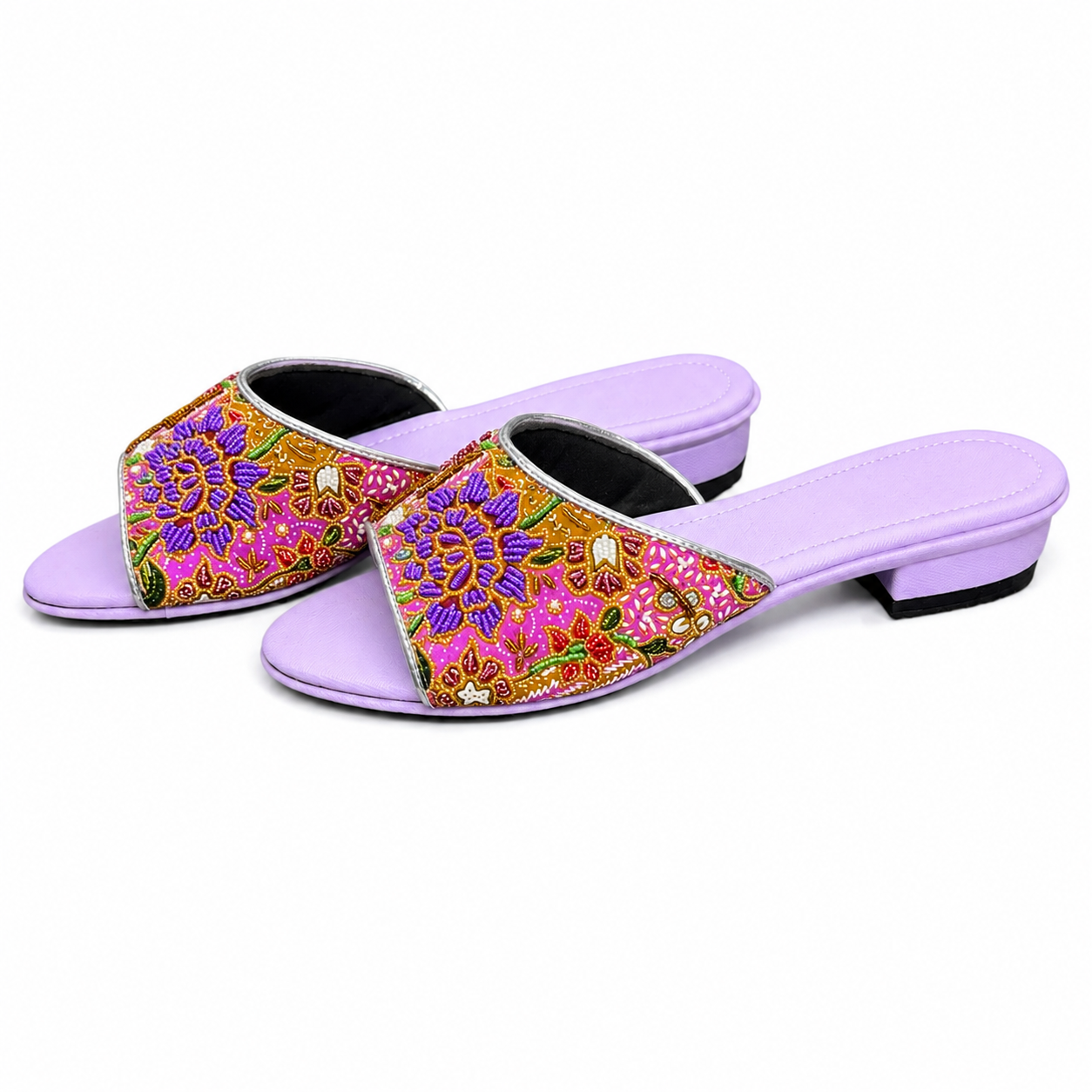(FPU-PLOPU) Purple Flats - Purple Beaded Flower