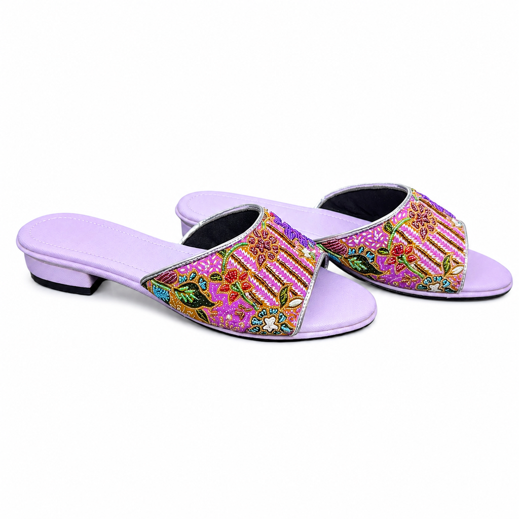 (FPU-PLOPU) Purple Flats - Purple Beaded Flower