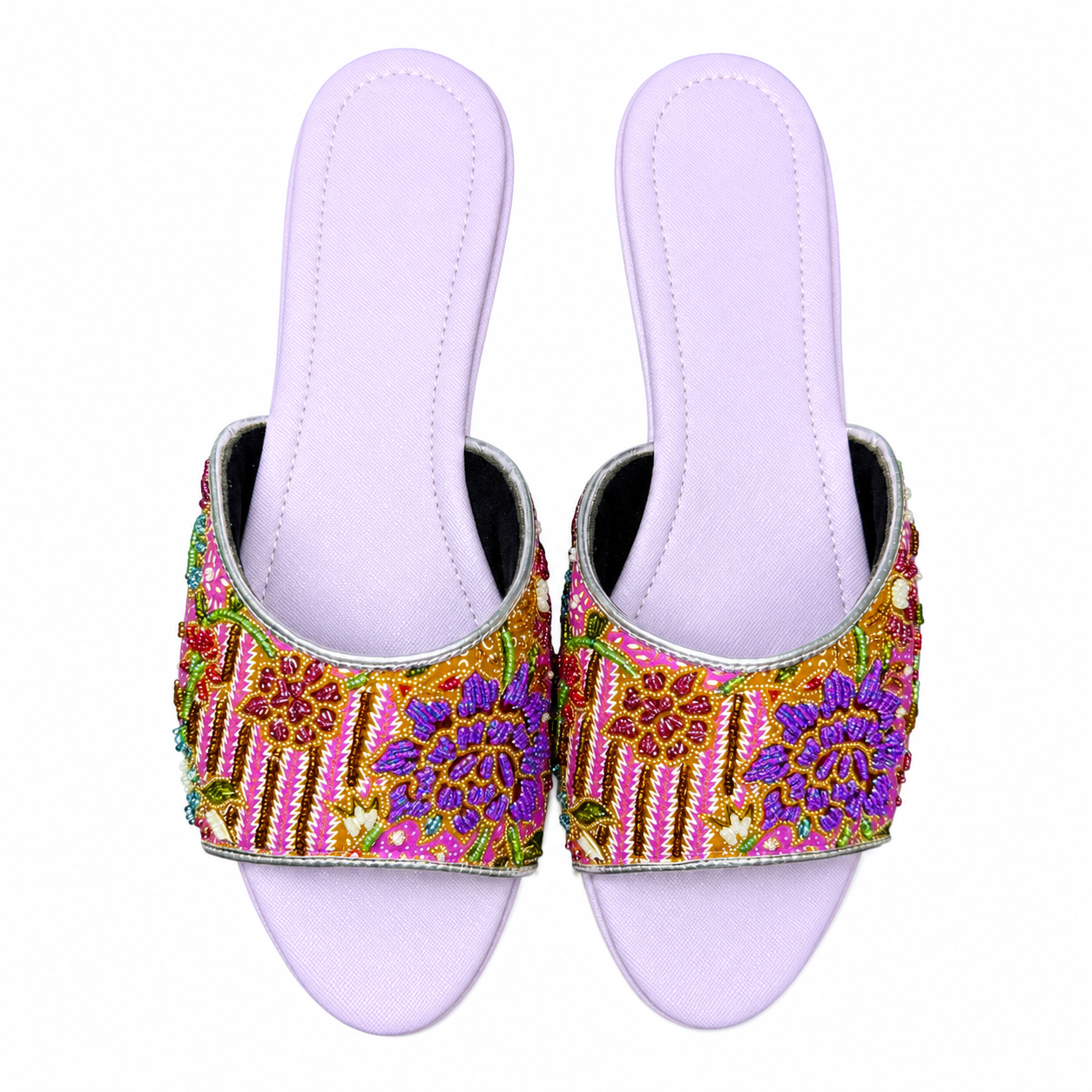 (FPU-PLOPU) Purple Flats - Purple Beaded Flower