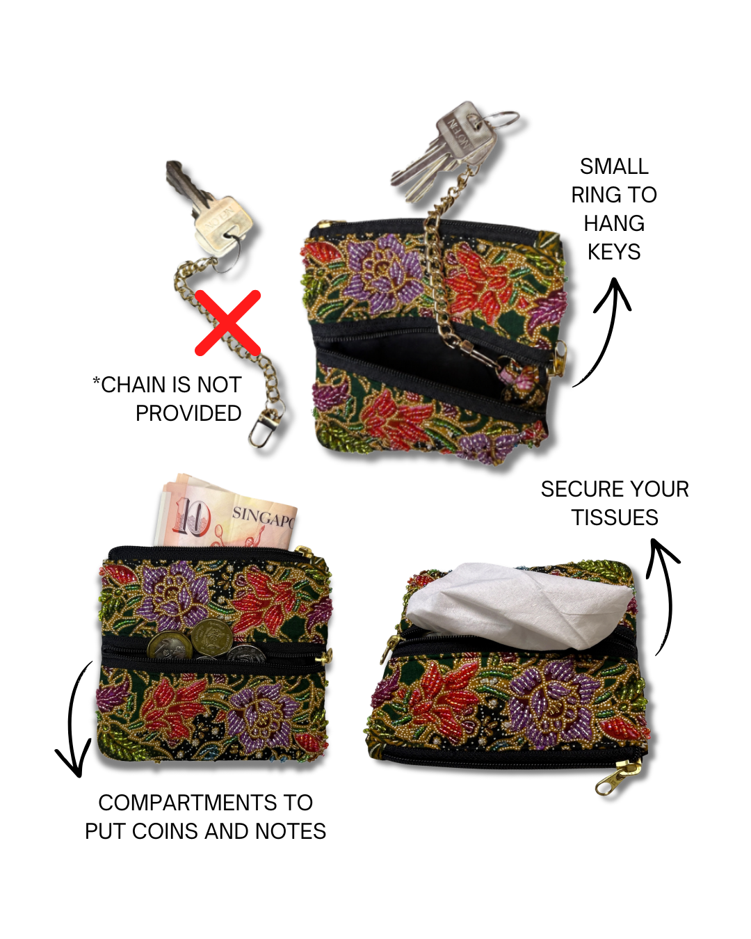 Orchid Tissue Pouch