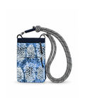 (GSECP-PIM-BLU) Blue Mini Pineapple Batik Everyday Crossbody Pouch