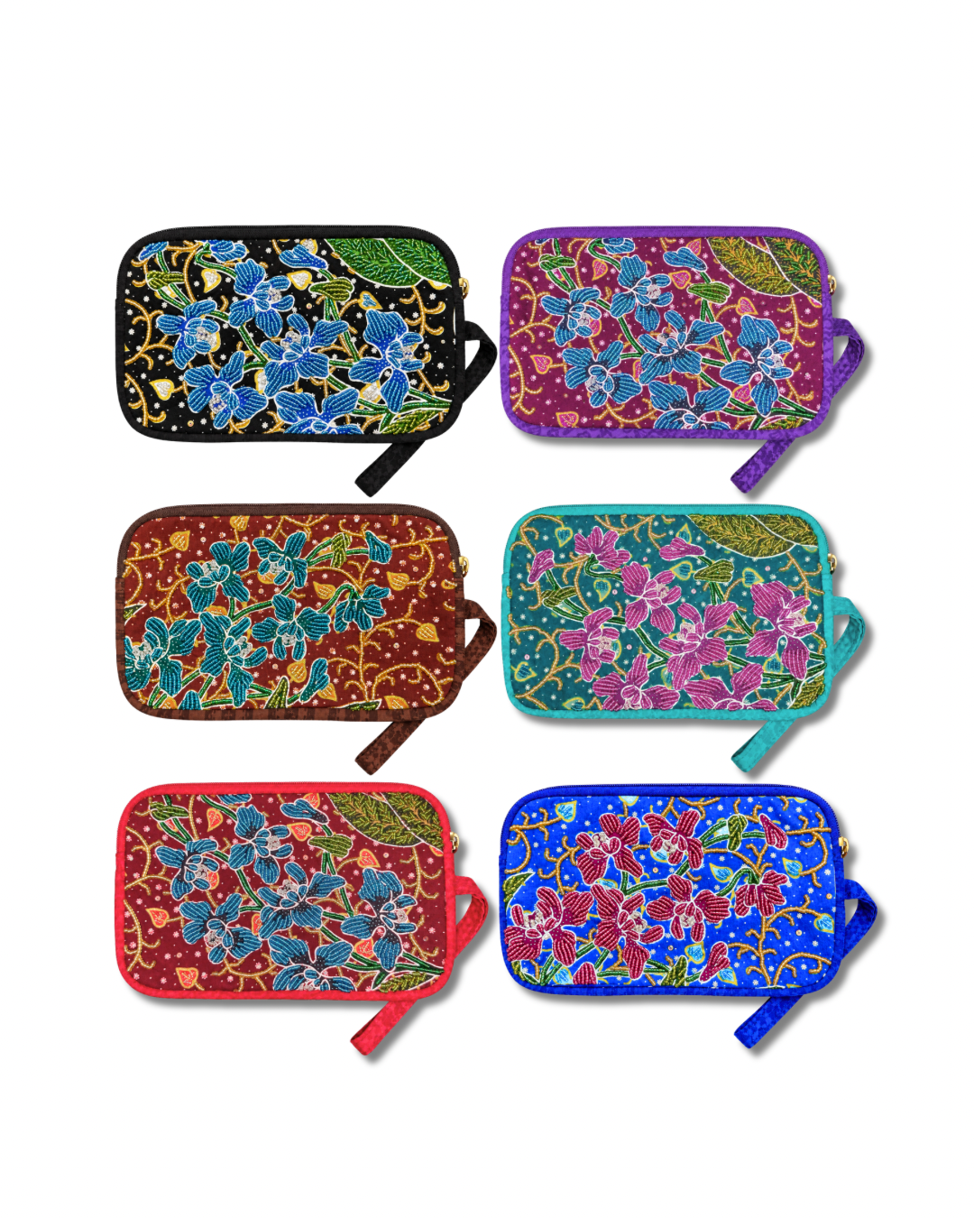 Orchid 2-Layer Wristlet Pouch