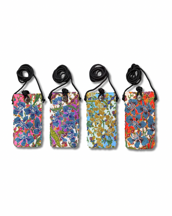 Orchid Striped Handphone Pouch