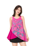 (TSBB-PH-PNK) Pink Phoenix Summer Batik Blouse